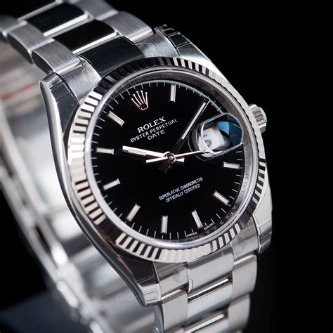 rolex oyster perpetual date 34 115234|Rolex Oyster Perpetual size chart.